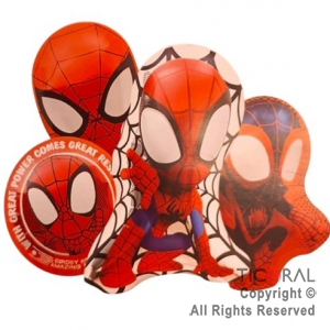 SET DE GLOBOS METALIZADO SPIDERMAN 4 UNIDADES 